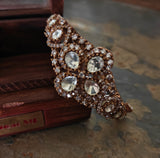 POLKI KUNDAN STATEMENT BANGLE (OPENABLE)
