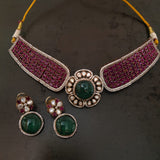 WEARME EXCLUSIVE DESIGNER  NECKPIECE WITH EARRINGS