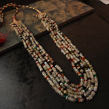 MOON STONE,CRYSTAL AND ROSE QUARTZ STRING