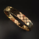 DESIGNER FINEST QUALITY STAINLESS STEEL GOLD PLATED OPENABLE BANGLE