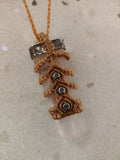 MACRAME NECKLACE WITH SEMI PRECIOUS STONE