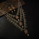 FINEST QUALITY BIKANERI KUNDAN NECKLACE WITH EARRINGS