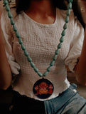 FIROZA STONE GANESHA NECKLACE