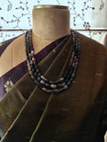 REAL TOURMALINE THREE LAYER STRING