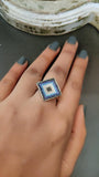 SILVER EVILS EYE RING