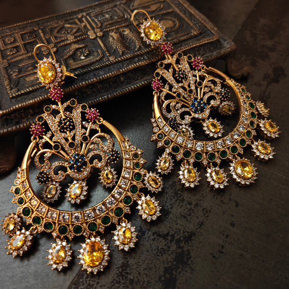 STATEMENT EARRINGS IN CZ STONE