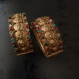 STATEMENT TEMPLE BANGLES (PAIR)