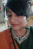 VICTORIAN STATEMENT CHOKER WITH EARRINGS