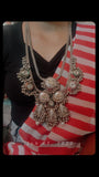 EXCLUSIVE DESIGNER TRIBAL REAL SILVER PLATED NECKPIECE