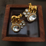 FINEST QUALITY POLKi KUNDAN EARRINGS
