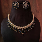 AMERICAN DIAMOND CHOKER WITH EARRINGS