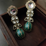 POLKI KUNDAN STATEMENT EARRINGS