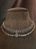 DESIGNER CZ STONE NECKLACE WITH EARRINGS