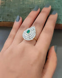 CZ STONE RING
