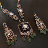 FINEST QUALITY POLKi KUNDAN CHOKER WITH EARRINGS