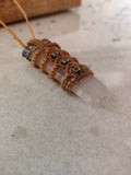 MACRAME NECKLACE WITH SEMI PRECIOUS STONE