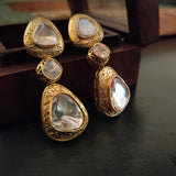 FINEST QUALITY POLKi KUNDAN EARRINGS