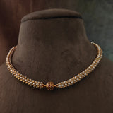 PEARL CHOKER WITH EARRINGS