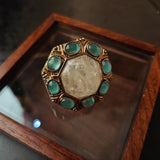 REAL MOON STONE DESIGNER RING
