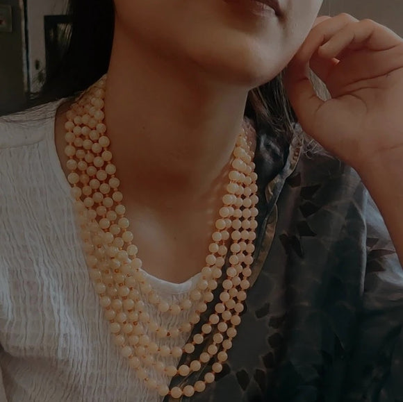 WEAR ME EXCLUSIVE SEMI PRECIOUS (JADE) FIVE LAYER NECKPIECE
