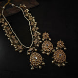 FINEST QUALITY BIKANERI KUNDAN NECKLACE WITH EARRINGS