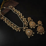 FINEST QUALITY BIKANERI KUNDAN NECKLACE WITH EARRINGS