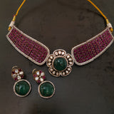 WEARME EXCLUSIVE DESIGNER  NECKPIECE WITH EARRINGS