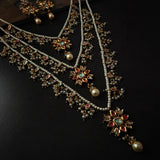 FINEST QUALITY BIKANERI KUNDAN NECKLACE WITH EARRINGS