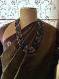 REAL TOURMALINE FIVE LAYER STRING