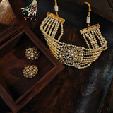 FINEST QUALITY MOISSANITE STONE CHOKER