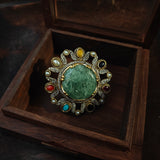 DESIGNER DOUBLET STONE STATEMENT RING