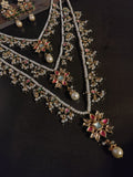 FINEST QUALITY BIKANERI KUNDAN NECKLACE WITH EARRINGS
