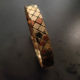 DESIGNER FINEST QUALITY STAINLESS STEEL GOLD PLATED OPENABLE BANGLE