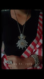 TRIBAL SILVER PLATED NECKPIECE