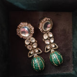 POLKI KUNDAN STATEMENT EARRINGS