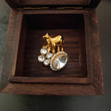 FINEST QUALITY POLKi KUNDAN EARRINGS