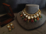 Kundan Choker In Multi Color Stones Necklace