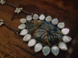 Wear Me Exclusive Labradorite And Mother Of Pearl Neckpiece Necklace