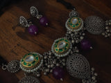 Wear Me Exclusive Silver Plated Kundan Choker Necklace