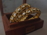 Kundan Bangles In Fine Finish (Pair) Bangles & Bracelets