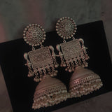 Silver Plated Tribal Statement Earrings Earrings