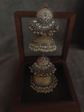 Silver Plated Statement Jhumkaas Earrings