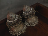 Silver Plated Statement Jhumkaas Earrings