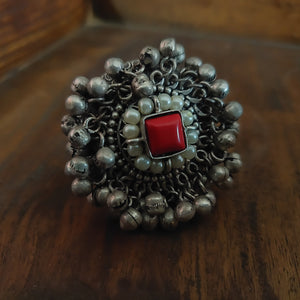 Stone And Kundan Ring (Adjustable) Rings