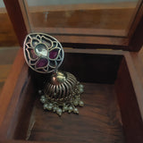 Tribal Silver Plated Earrings Earrings