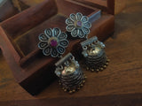 Tribal Silver Plated Earrings Earrings