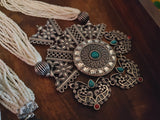 Tribal Silver Plated Necklace Necklace