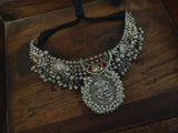 Wear Me Exclusive Silver Plated Tribal Choker Necklace