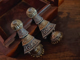 Tribal Silver Plated Earrings Earrings