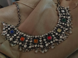 Wear Me Exclusive 92.5 Silver Neckpiece Necklace